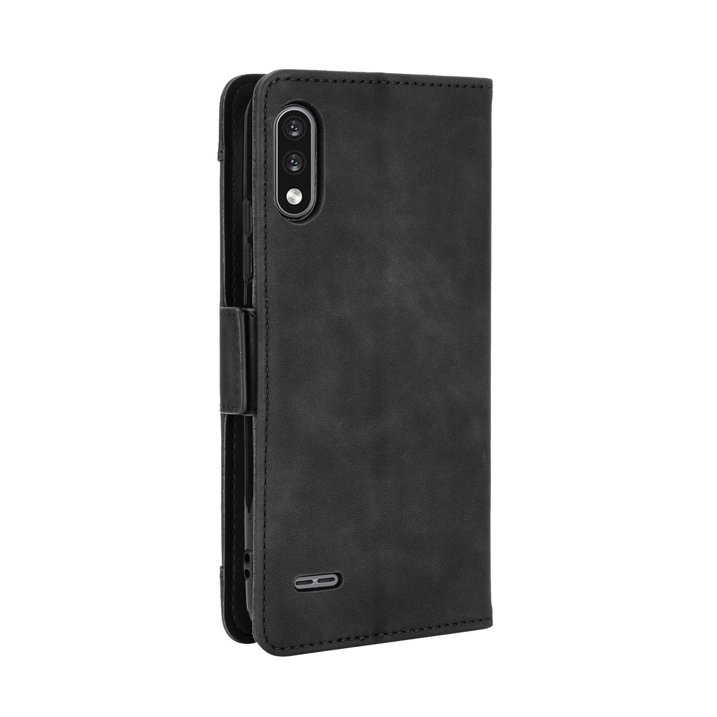 Leather Wallet Phone Cover Shell with Draw-Out Card Slots for LG K22