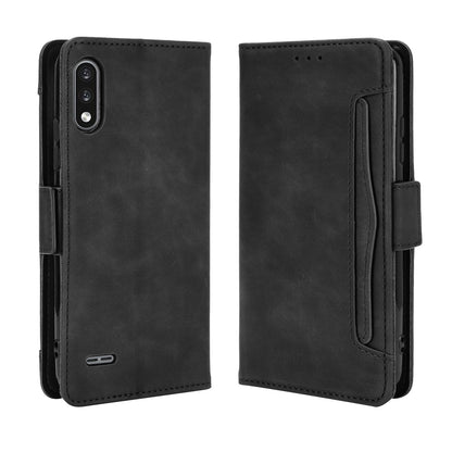 Leather Wallet Phone Cover Shell with Draw-Out Card Slots for LG K22