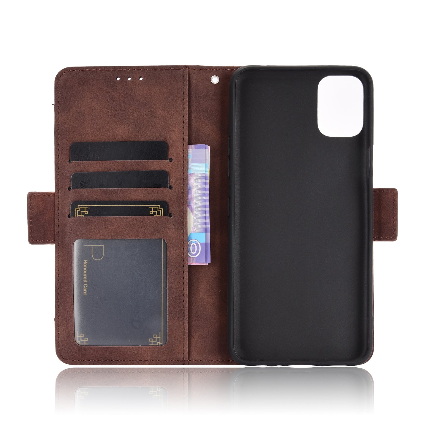 Multiple Card Slots Wallet Case Stand Leather Cover Case for LG K42