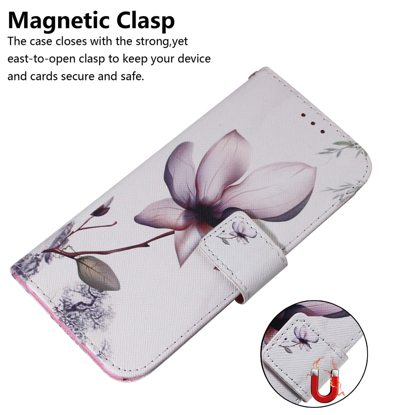 Pattern Printing Leather Case for LG K62/K52/Q52 Wallet Phone Cover with Lanyard