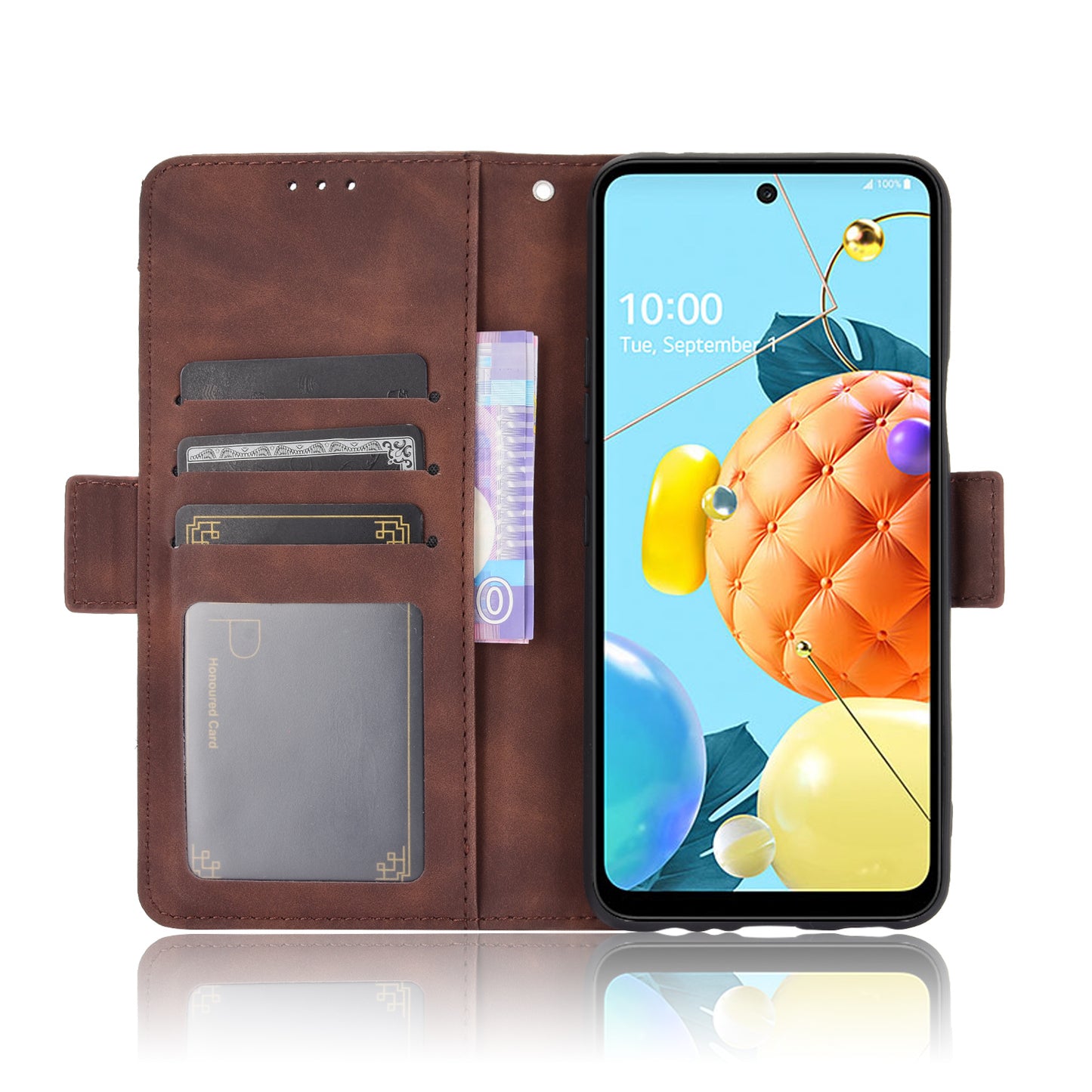 Multiple Card Slots Cover for LG K52/K62/Q52 Stand Leather Case