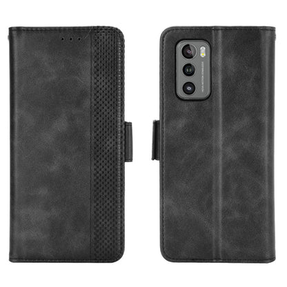 Side Magnetic Buckle Retro Style Wallet Leather Stand Phone Cover Case for LG Wing 5G