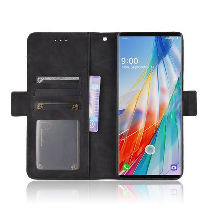 Phone Protective Cover Stand Leather Case with Multiple Card Slots for LG Wing 5G