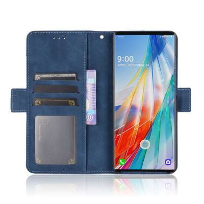 Phone Protective Cover Stand Leather Case with Multiple Card Slots for LG Wing 5G