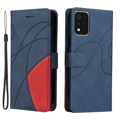 KT Leather Series-1 Folio Flip Drop-Resistant PU Leather Wallet Stand Case Cover with Wrist Strap for LG K42/K52/K62