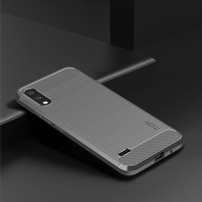 MOFI for LG K22/K22 Plus Anti-scratch Light Slim Protective Cover TPU Carbon Fiber Texture Brushed Surface Cell Phone Case