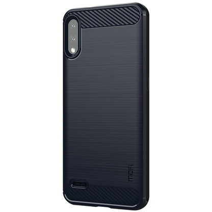 MOFI for LG K22/K22 Plus Anti-scratch Light Slim Protective Cover TPU Carbon Fiber Texture Brushed Surface Cell Phone Case