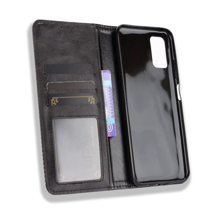 Magnetic Vintage Style Wallet Stand Phone Case Cover for HTC Desire 21 Pro 5G