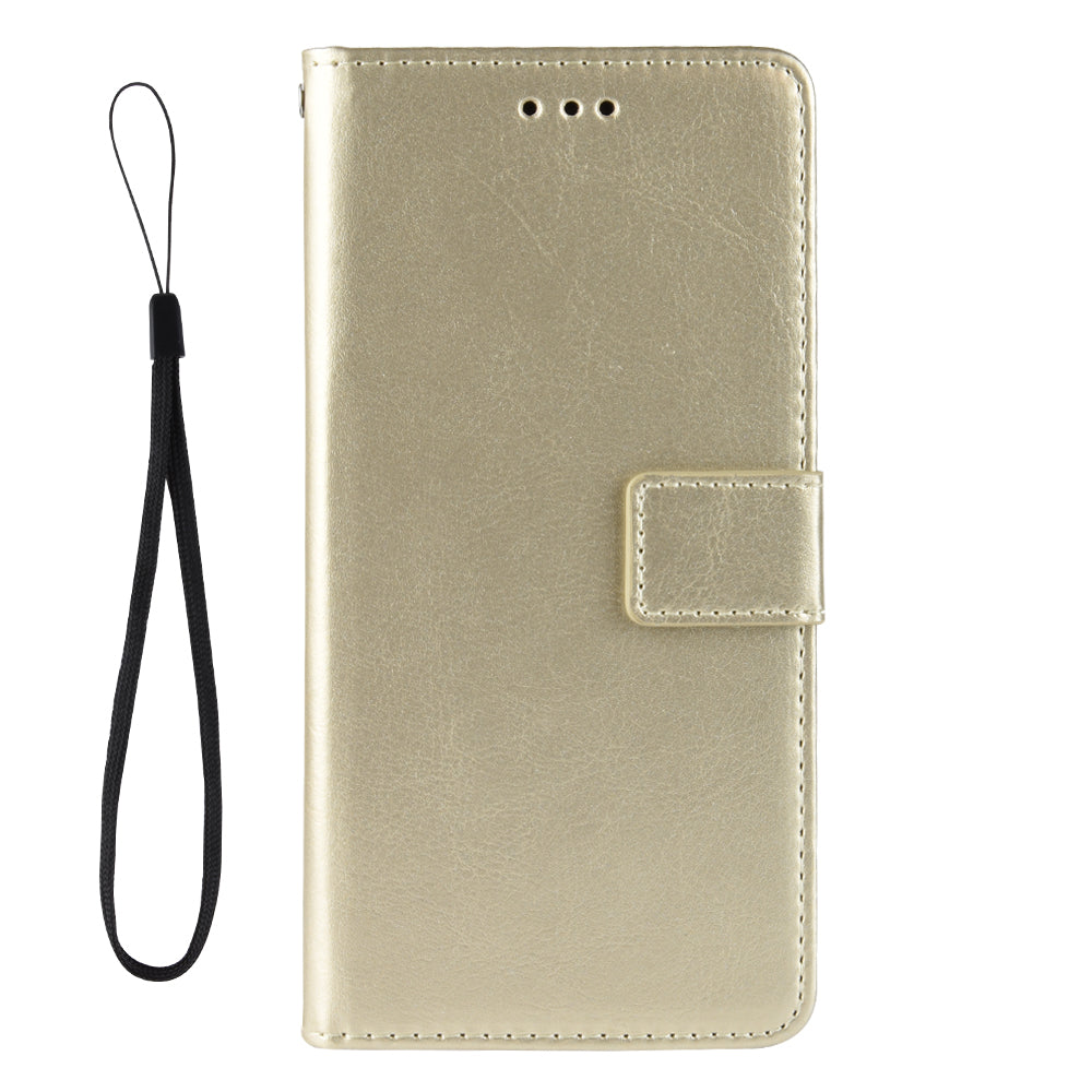 Wallet Stand Design Crazy Horse Texture Leather Phone Cover Shell for HTC Desire 21 Pro 5G