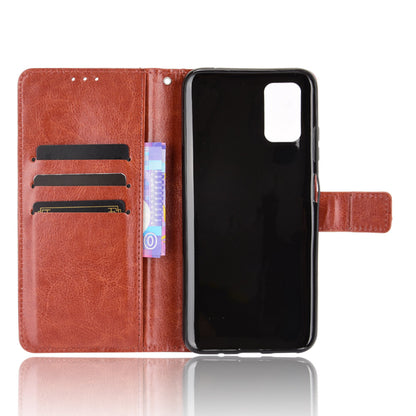 Wallet Stand Design Crazy Horse Texture Leather Phone Cover Shell for HTC Desire 21 Pro 5G