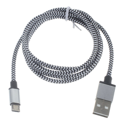 Woven Micro USB Data Sync Charge Cable for Samsung HTC LG Sony