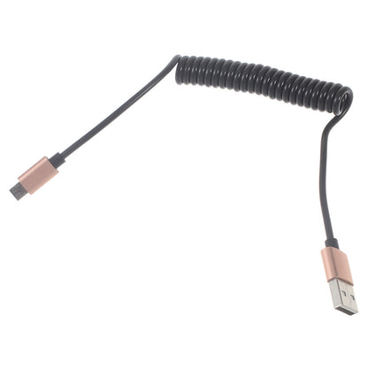 Retractable Micro USB Data Sync Charge Spring Cable for Samsung HTC LG