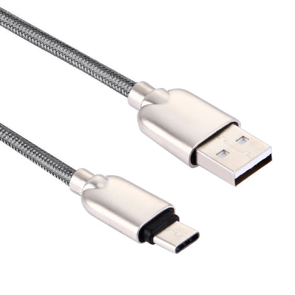 1m Zinc Alloy Woven USB Type-c Charging Data Cable for HTC 10/LG G5