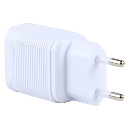 LZ-728 2 in 1 QC 3.0 18W [EU Plug] Travel Charger + USB to Lightning 8 Pin Data Cable, 1m