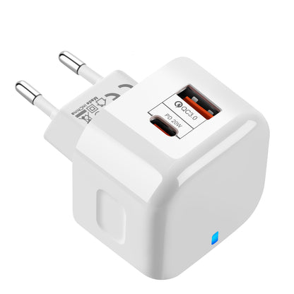 YSY-6087 PD 20W+QC 3.0 Dual Port Wall Charger Travel Power Adapter