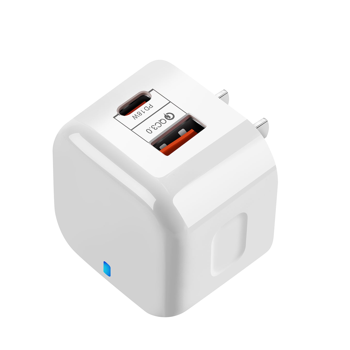 YSY-6087 PD 20W+QC 3.0 Dual Port Wall Charger Travel Power Adapter