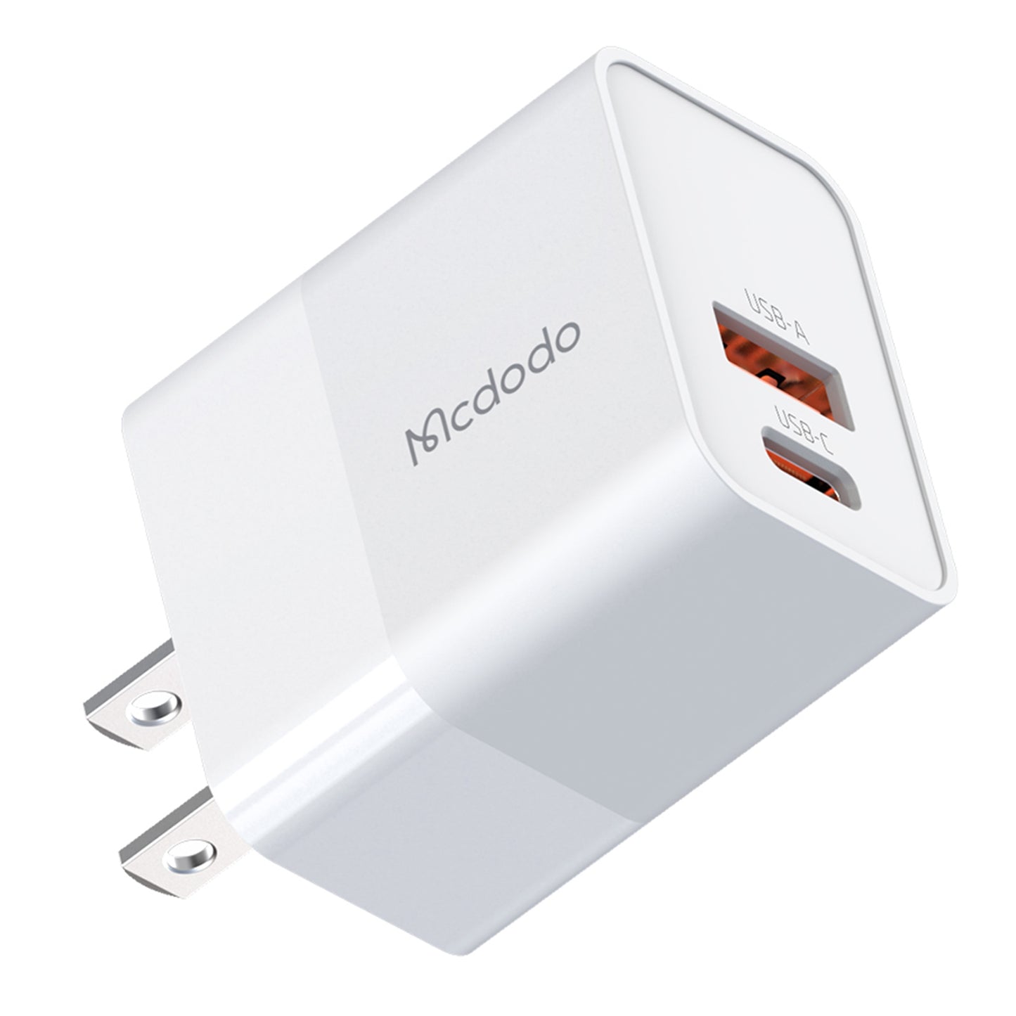 MCDODO CH-130 PD 20W Fast Charging Adapter USB+Type-C Dual Port Wall Charger