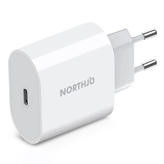 NORTHJO NOPD200101 Type-C Port Wall Charger PD 20W Phone Tablet Fast Charging Adapter