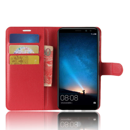 For Huawei nova 2i / Maimang 6 / Mate 10 Lite Litchi Skin Magnetic Leather Wallet Stand Case