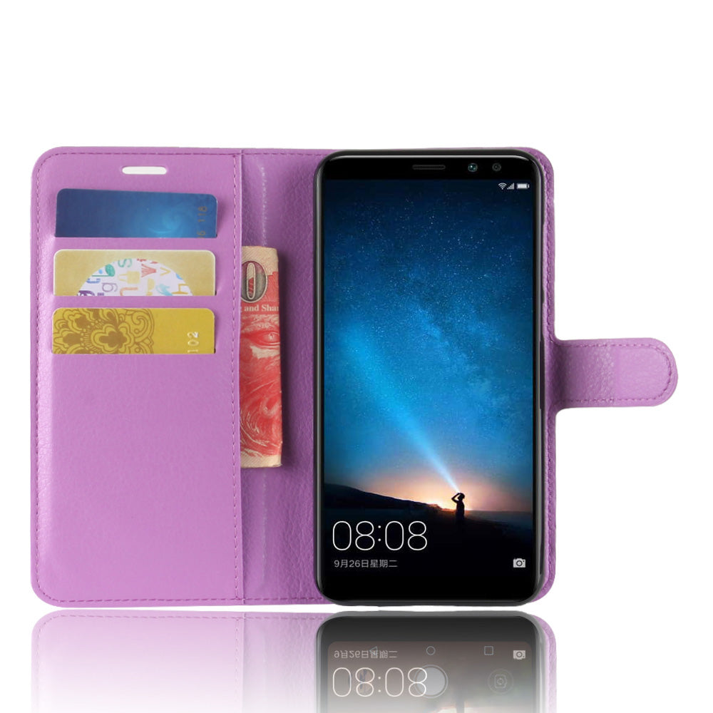 For Huawei nova 2i / Maimang 6 / Mate 10 Lite Litchi Skin Magnetic Leather Wallet Stand Case