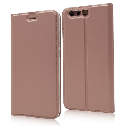 Magnetic Card Holder Leather Stand Case for Huawei P10