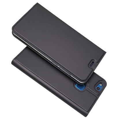 Auto-absorbed Magnetic Leather Stand Flip Case for Huawei P10 Lite