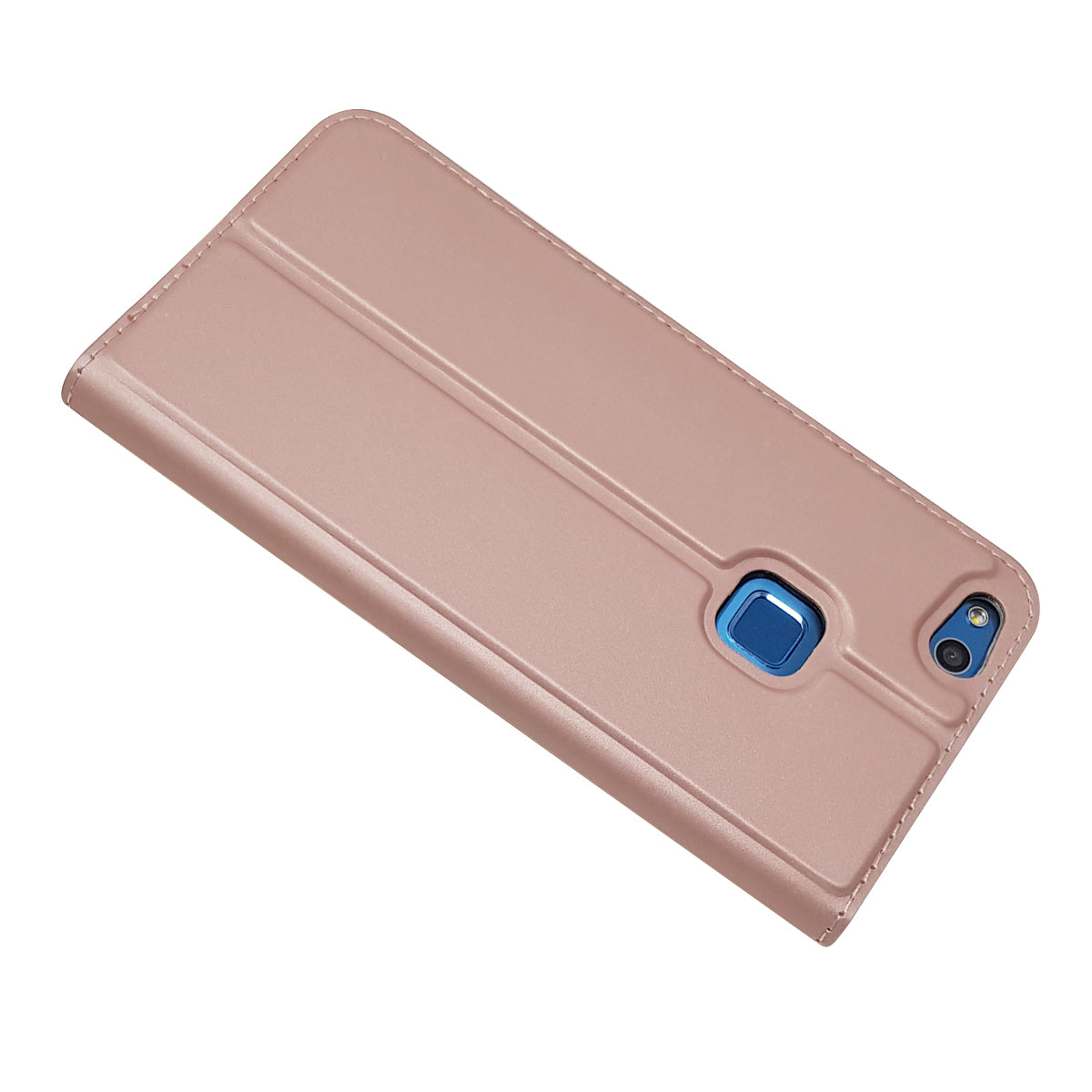 Auto-absorbed Magnetic Leather Stand Flip Case for Huawei P10 Lite