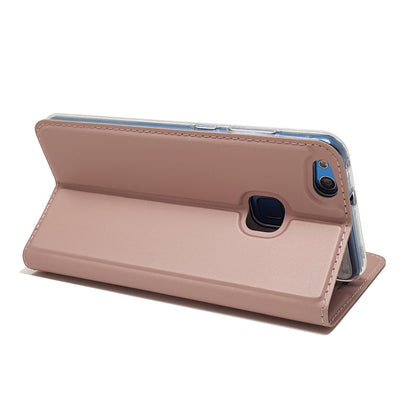 Auto-absorbed Magnetic Leather Stand Flip Case for Huawei P10 Lite