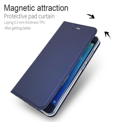 Auto-absorbed Magnetic Leather Stand Flip Case for Huawei P10 Lite