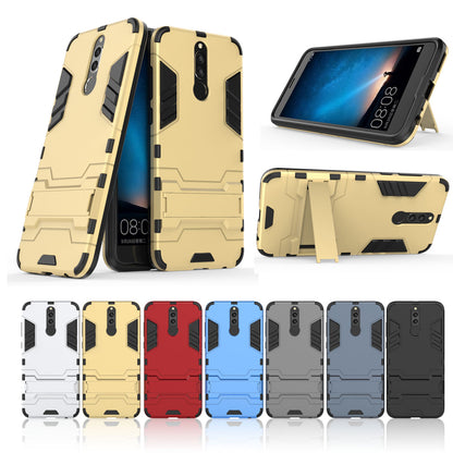 Cool Guard Plastic TPU Back Phone Case with Kickstand for Huawei Mate 10 Lite / nova 2i / Maimang 6