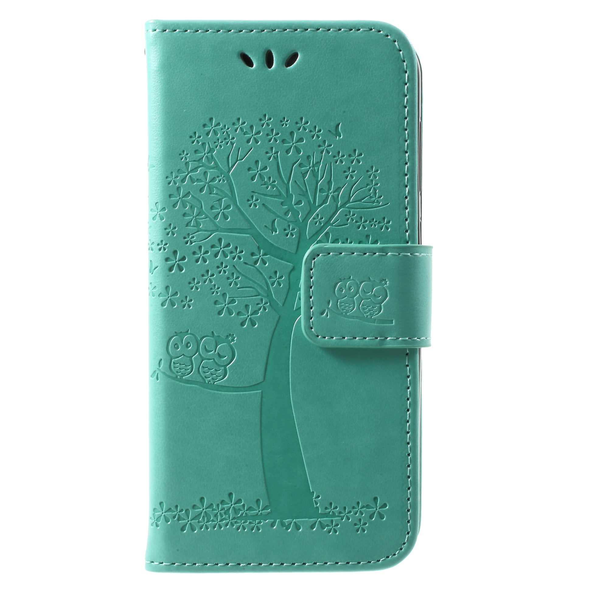 Imprint Tree Owl Leather Wallet Stand Case for Huawei P9 lite mini / Y6 Pro (2017) / Enjoy 7