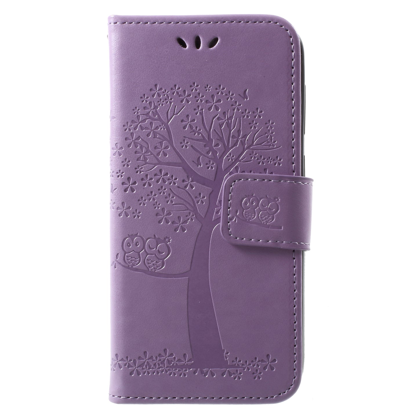 Imprint Tree Owl Leather Wallet Stand Case for Huawei P9 lite mini / Y6 Pro (2017) / Enjoy 7