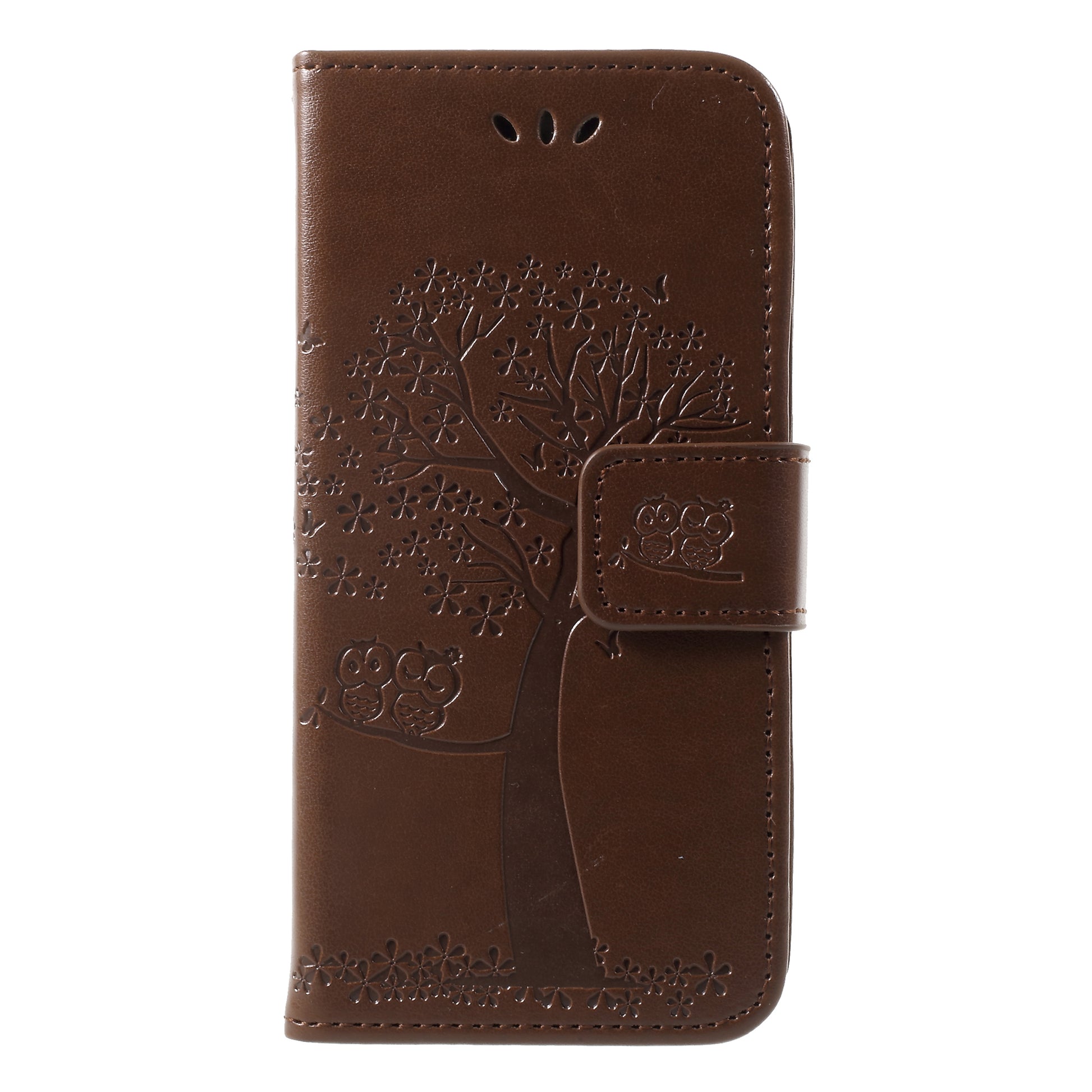 Imprint Tree Owl Leather Wallet Stand Case for Huawei P9 lite mini / Y6 Pro (2017) / Enjoy 7