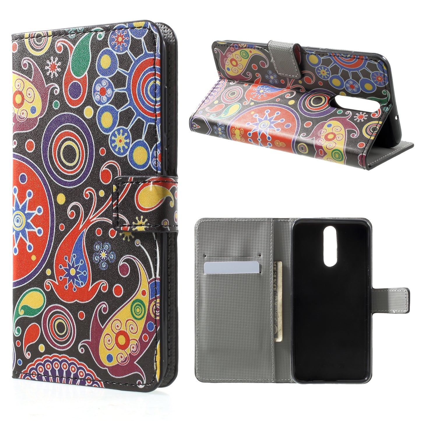 For Huawei Mate 10 Lite / nova 2i / Maimang 6 Wallet PU Leather Stand Phone Case