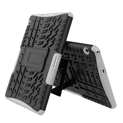 Tyre Pattern Kickstand PC + TPU Phone Accessory Case for Huawei MediaPad T3 10 (9.6inch)