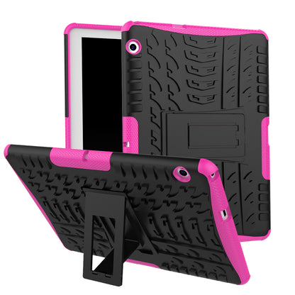 Tyre Pattern Kickstand PC + TPU Phone Accessory Case for Huawei MediaPad T3 10 (9.6inch)