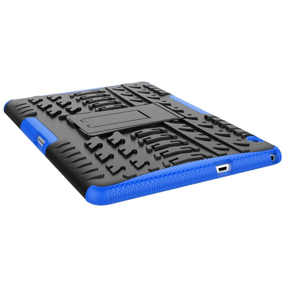 Tyre Pattern Kickstand PC + TPU Phone Accessory Case for Huawei MediaPad T3 10 (9.6inch)