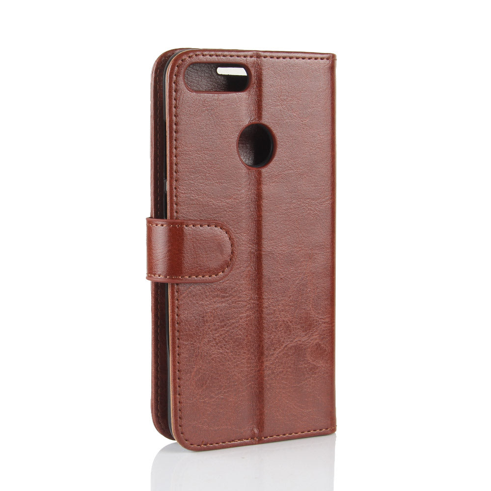 Crazy Horse Texture Wallet Leather Phone Case for Huawei P Smart / Enjoy 7S