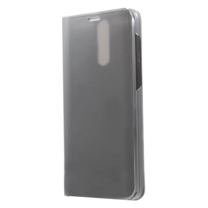 Plated Mirror Surface Information View Stand Leather Smart Case for Huawei Mate 10 Lite/nova 2i/Maimang 6/Honor 9i (India)