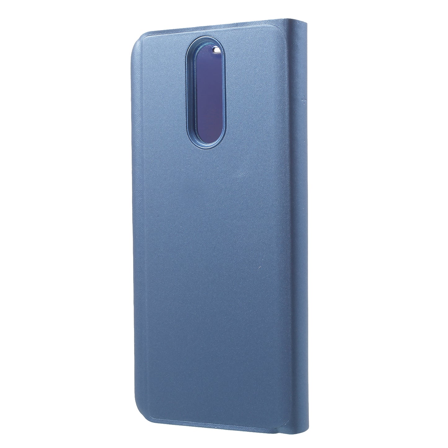 Plated Mirror Surface Information View Stand Leather Smart Case for Huawei Mate 10 Lite/nova 2i/Maimang 6/Honor 9i (India)