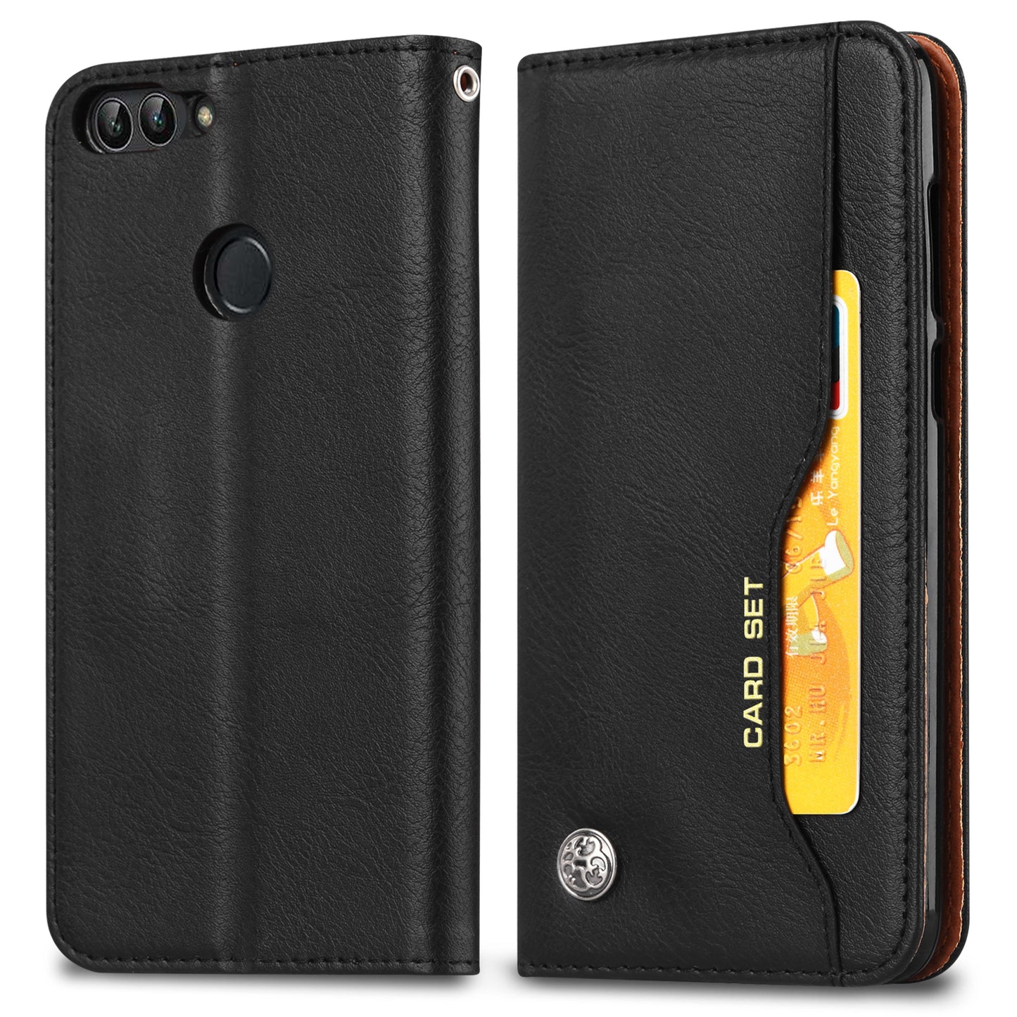 PU Leather Wallet Stand Case Cover for Huawei P Smart / Enjoy 7S