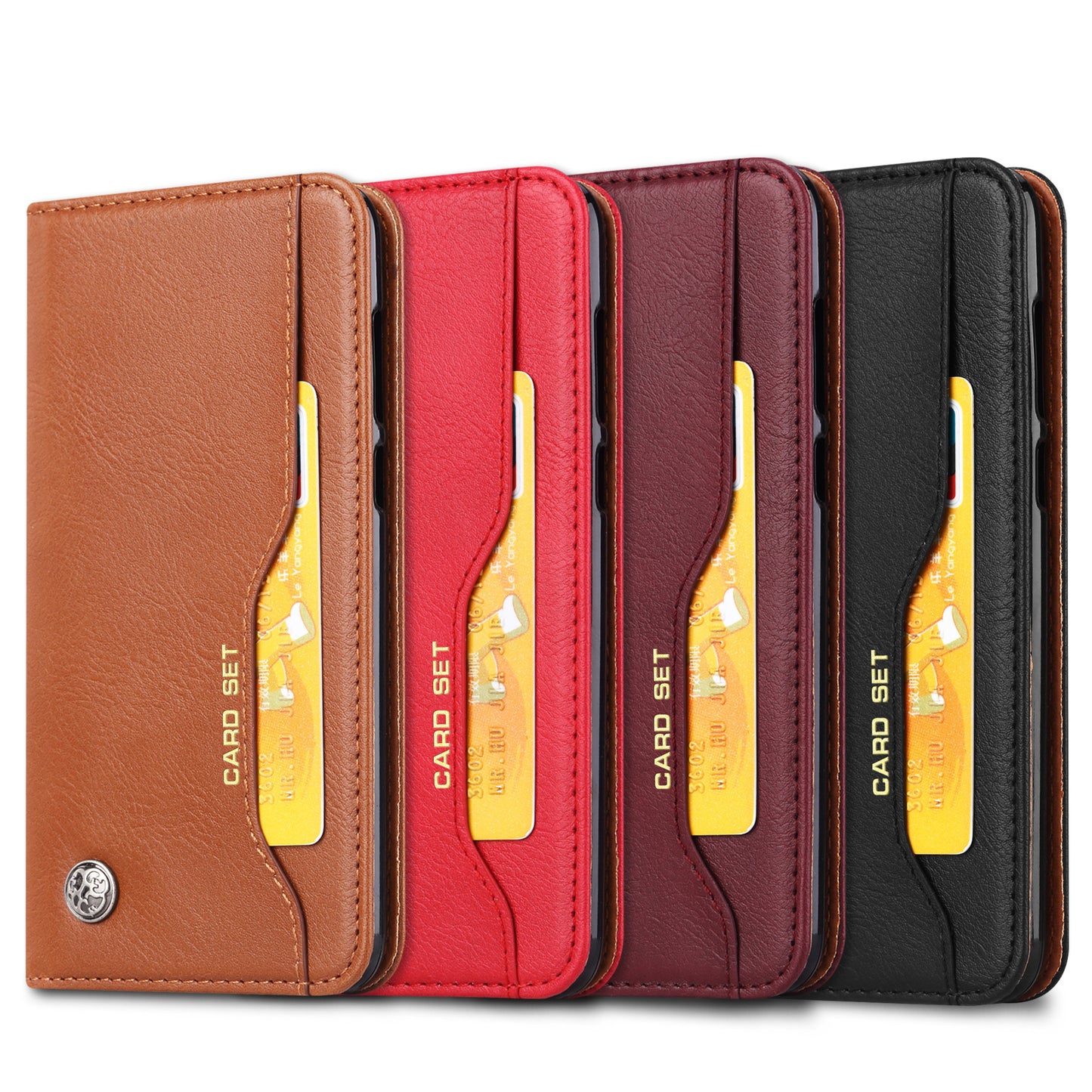 PU Leather Wallet Stand Case Cover for Huawei P Smart / Enjoy 7S