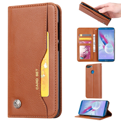 Auto-absorbed Leather Wallet Stand Case for Huawei Honor 9 Lite / Honor 9 Youth Edition