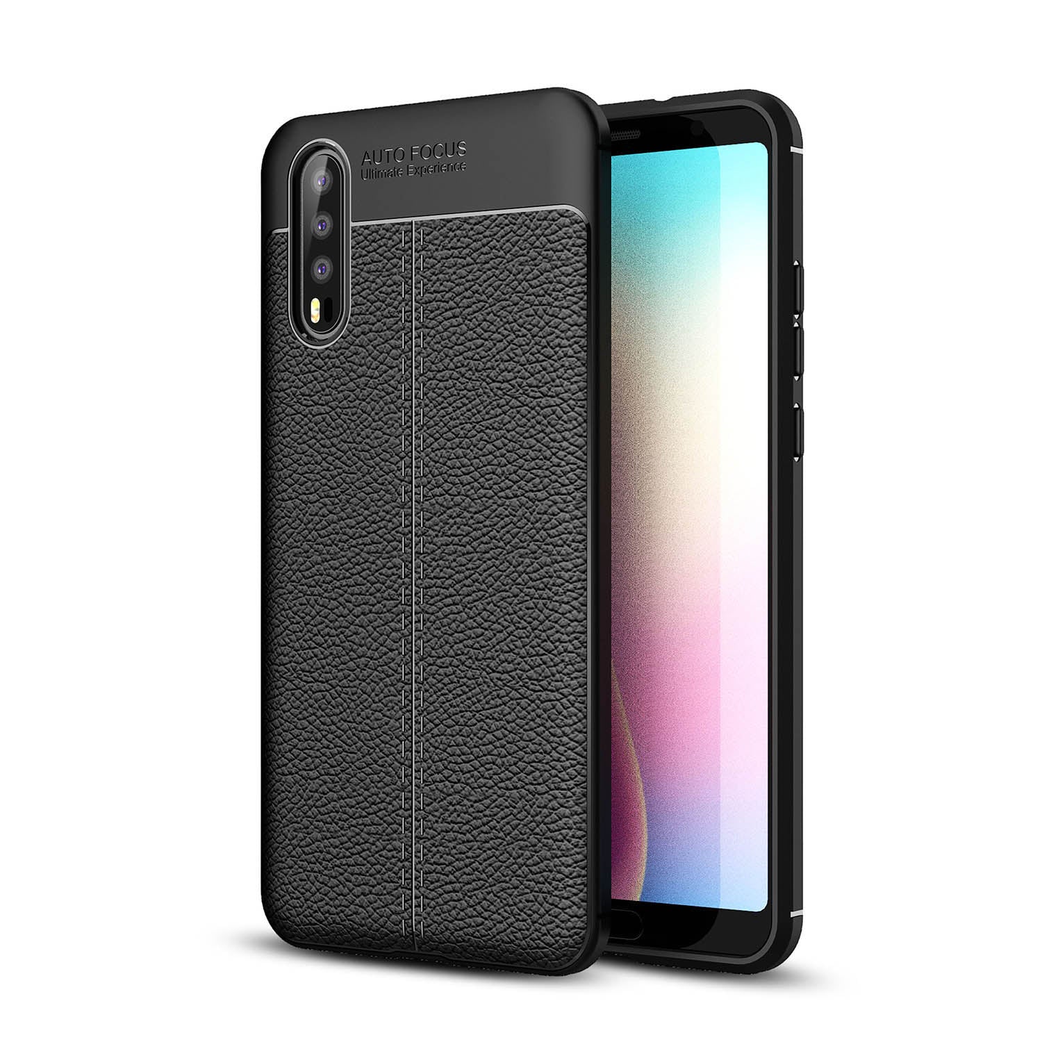 Litchi Grain Soft TPU Back Cover for Huawei P20