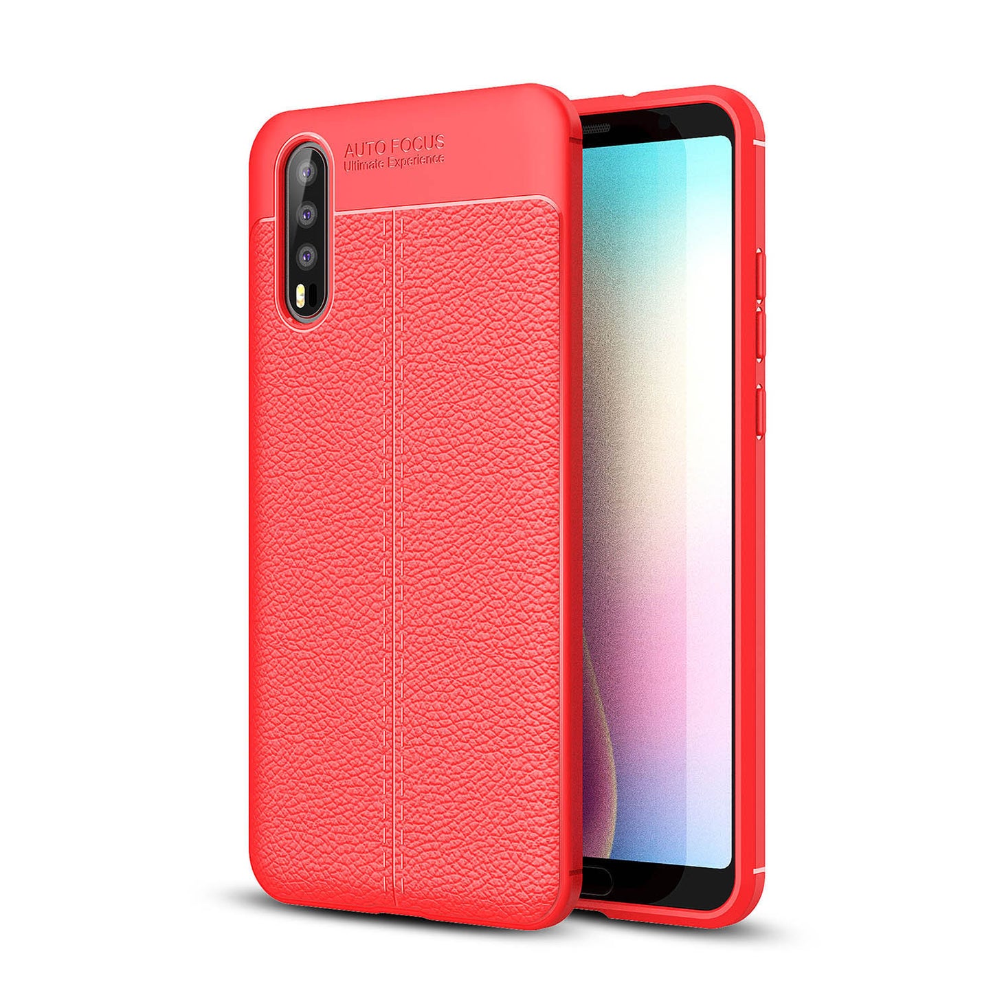 Litchi Grain Soft TPU Back Cover for Huawei P20