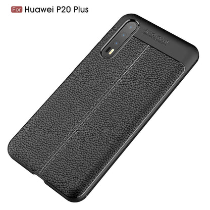 Litchi Grain Soft TPU Back Cover for Huawei P20 Pro