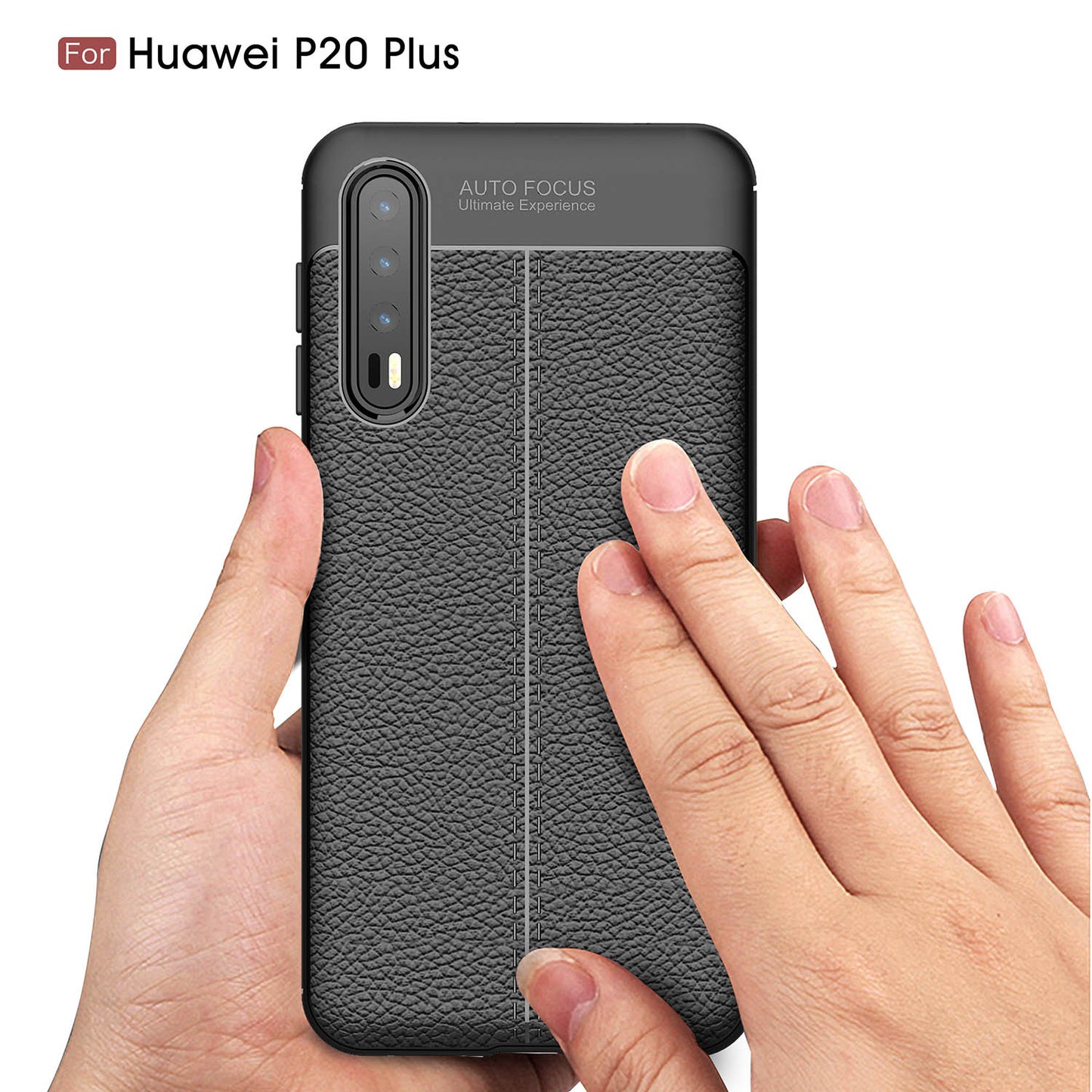 Litchi Grain Soft TPU Back Cover for Huawei P20 Pro