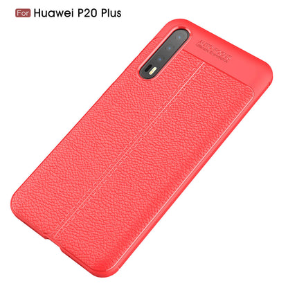 Litchi Grain Soft TPU Back Cover for Huawei P20 Pro