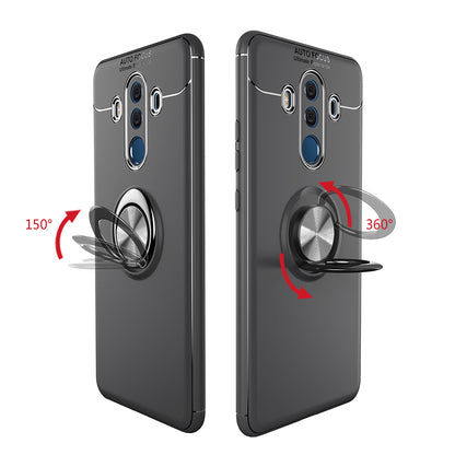 Finger Ring Kickstand TPU Back Case for Huawei Mate 10 Pro (Built-in Metal Sheet)