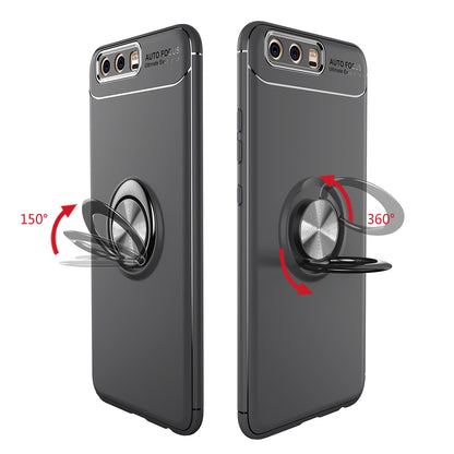 Finger Ring Kickstand TPU Case for Huawei P10 (Built-in Metal Sheet)